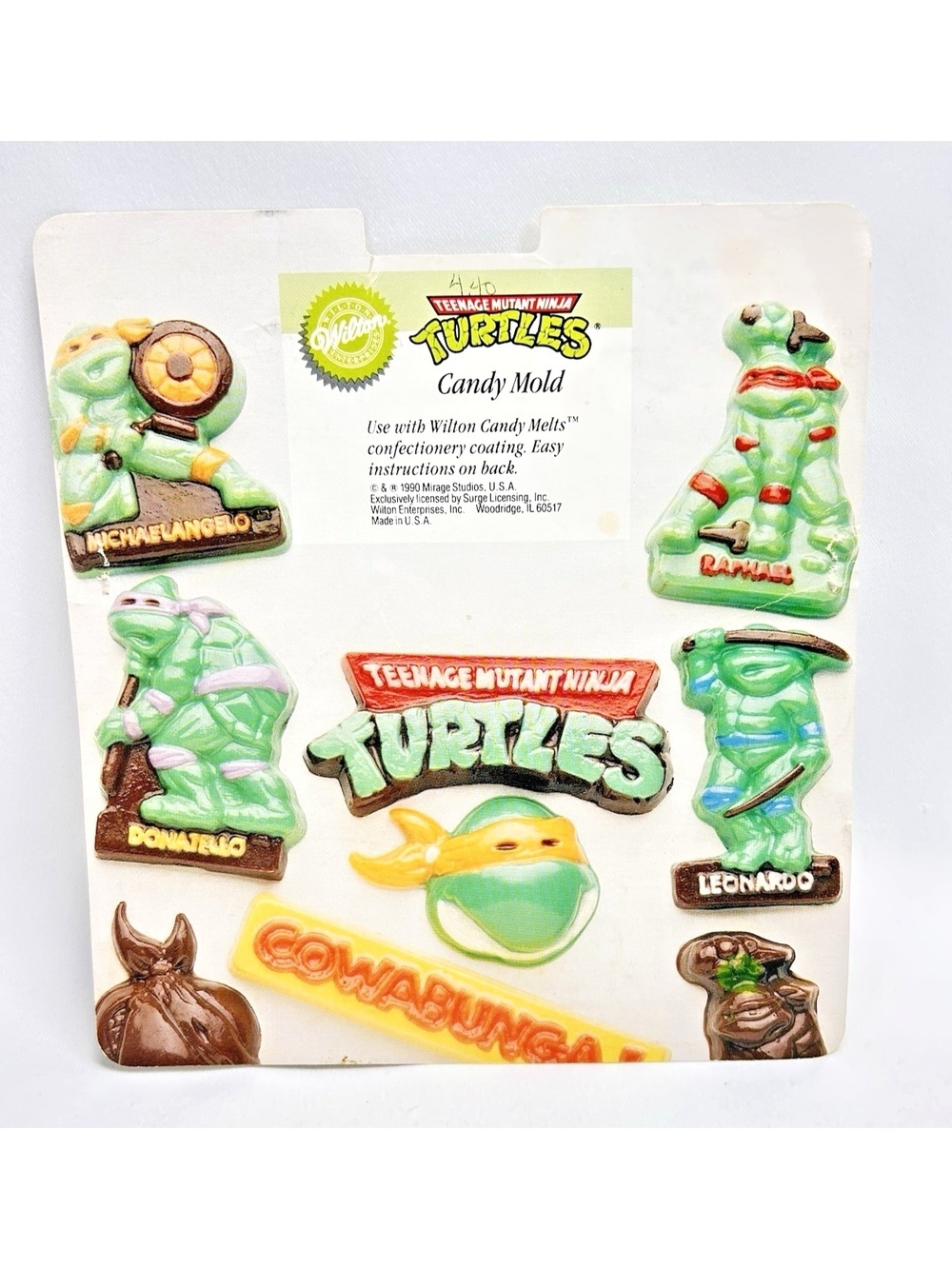 Vintage Wilton 1990 TMNT Ninja Turtles Candy Molds